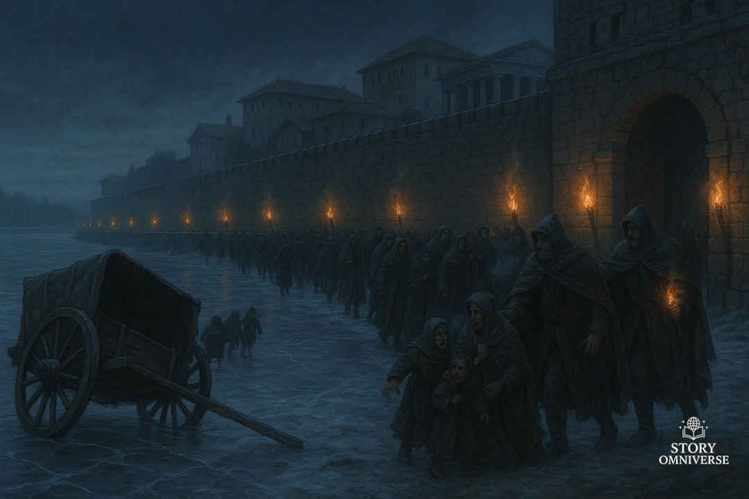 The River Winter of 406